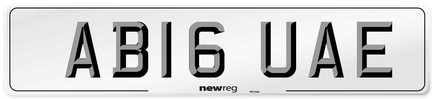 AB16 UAE Number Plate from New Reg